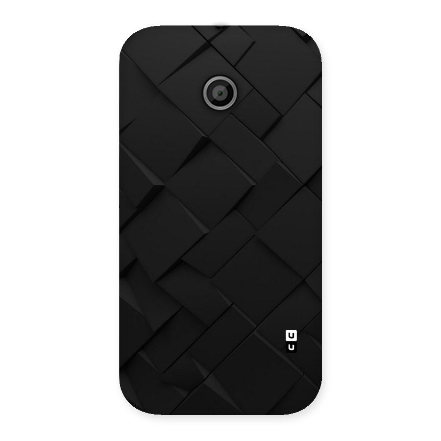 Black Elegant Design Back Case for Moto E