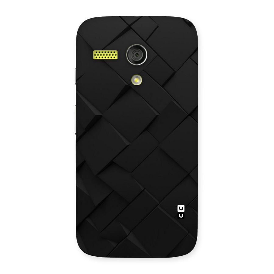Black Elegant Design Back Case for Moto G