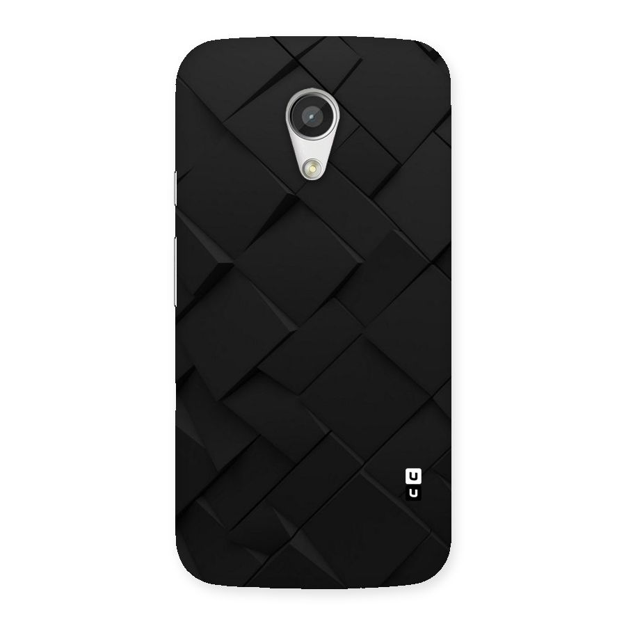 Black Elegant Design Back Case for Moto G 2nd Gen