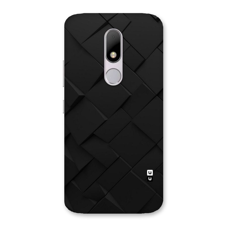 Black Elegant Design Back Case for Moto M