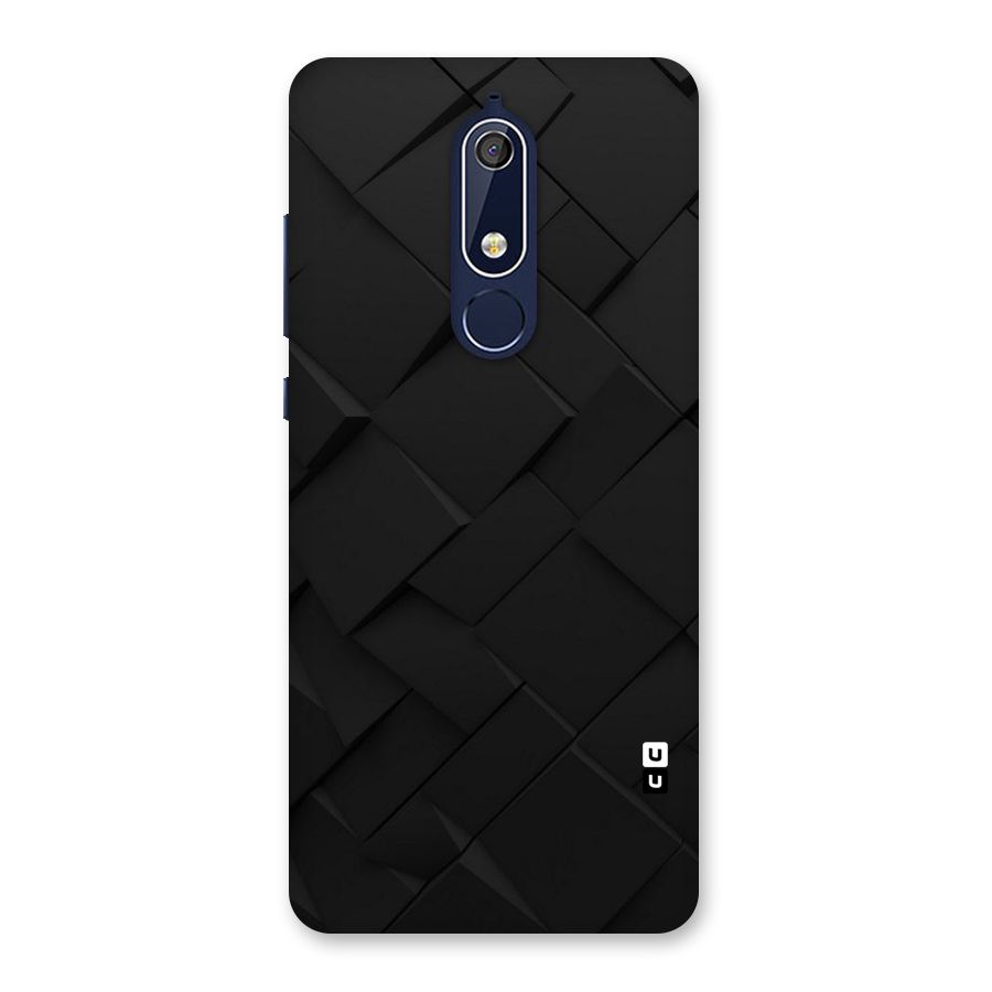 Black Elegant Design Back Case for Nokia 5.1