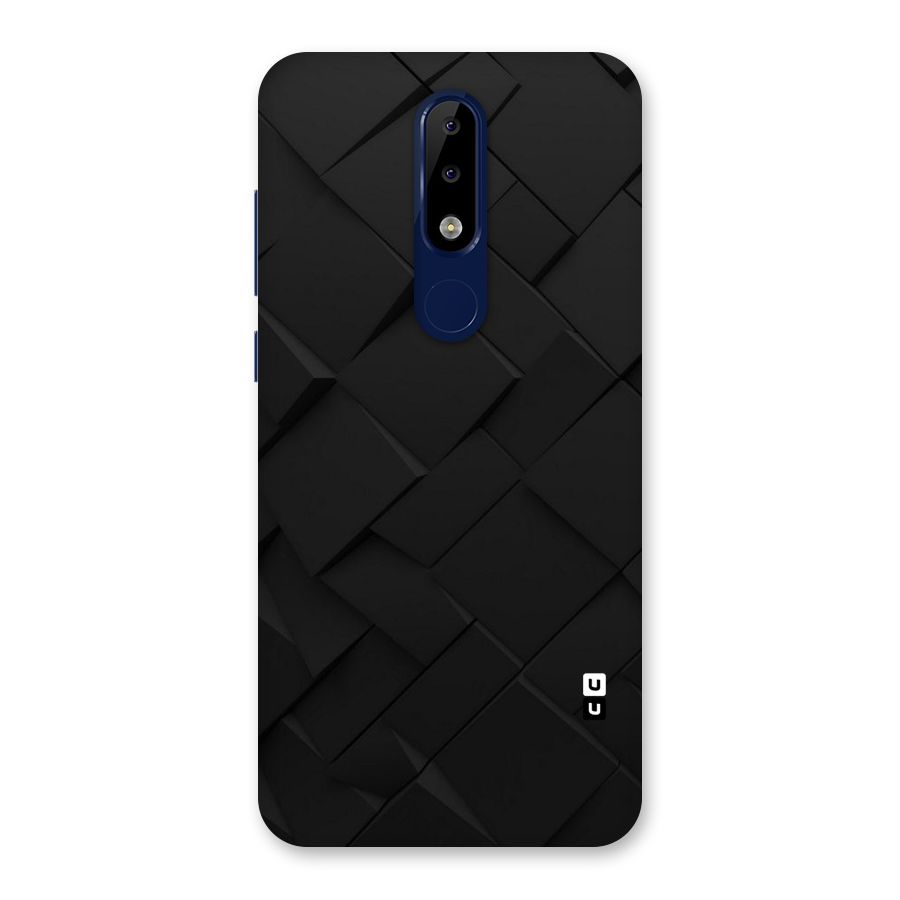 Black Elegant Design Back Case for Nokia 5.1 Plus