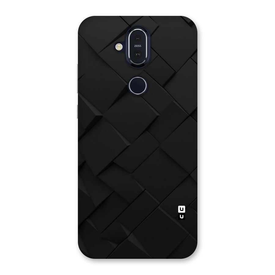 Black Elegant Design Back Case for Nokia 8.1