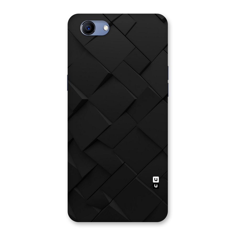 Black Elegant Design Back Case for Oppo Realme 1