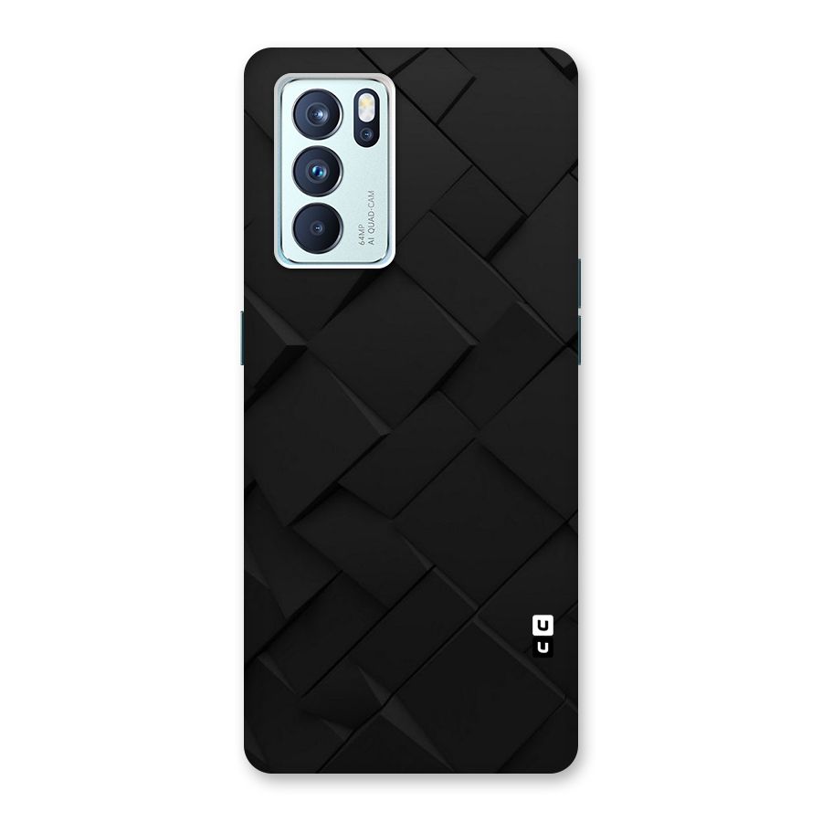 Black Elegant Design Back Case for Oppo Reno6 Pro 5G