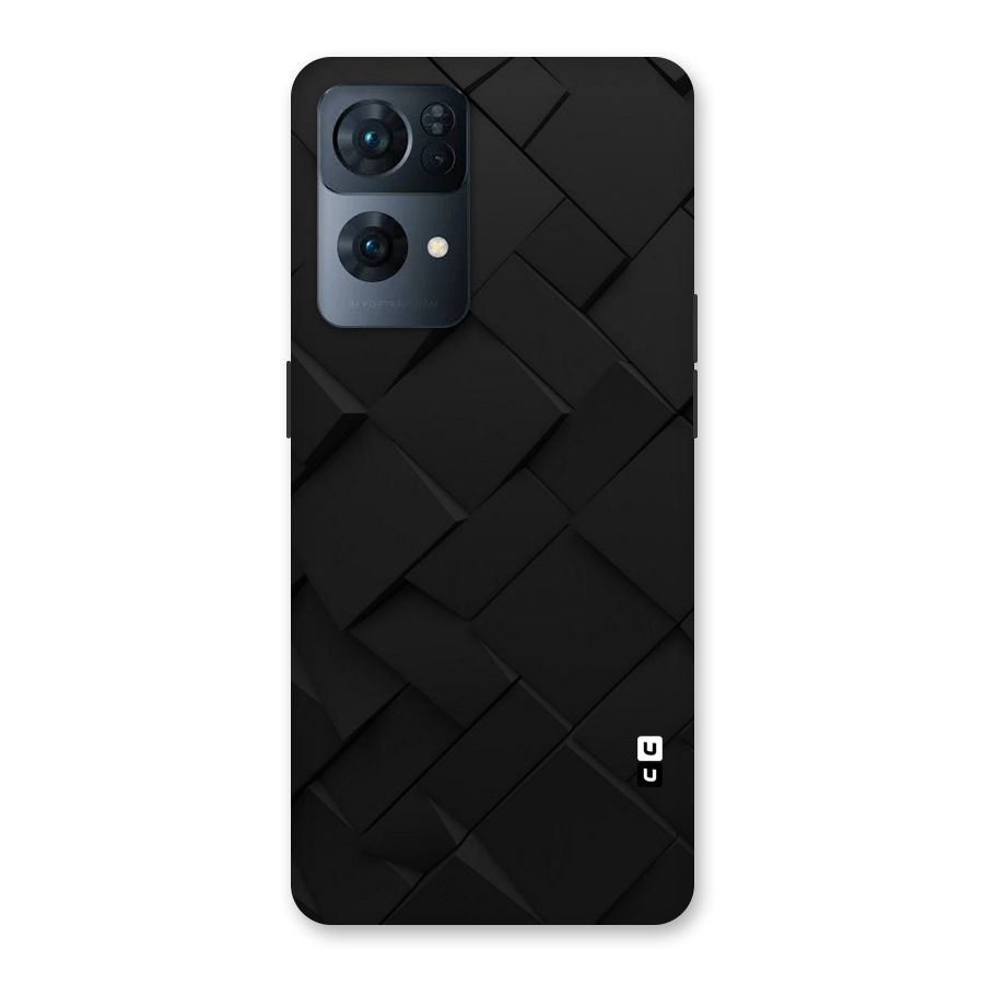 Black Elegant Design Back Case for Oppo Reno7 Pro 5G