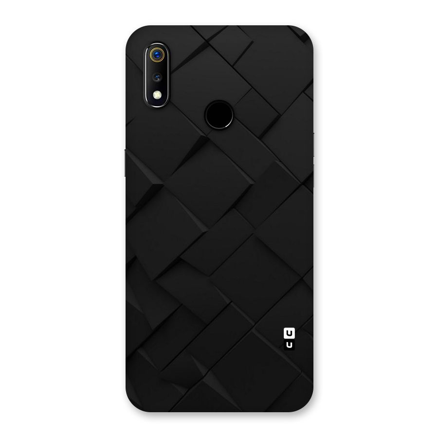 Black Elegant Design Back Case for Realme 3