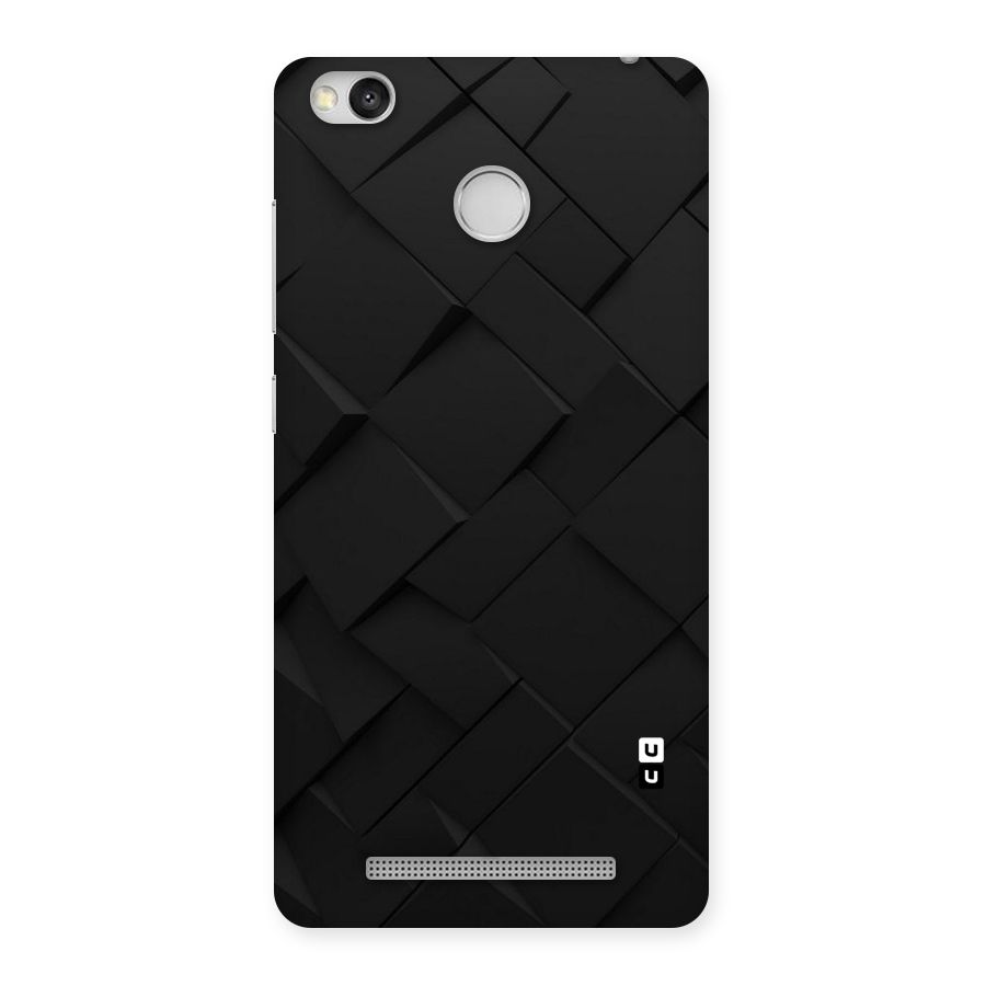 Black Elegant Design Back Case for Redmi 3S Prime