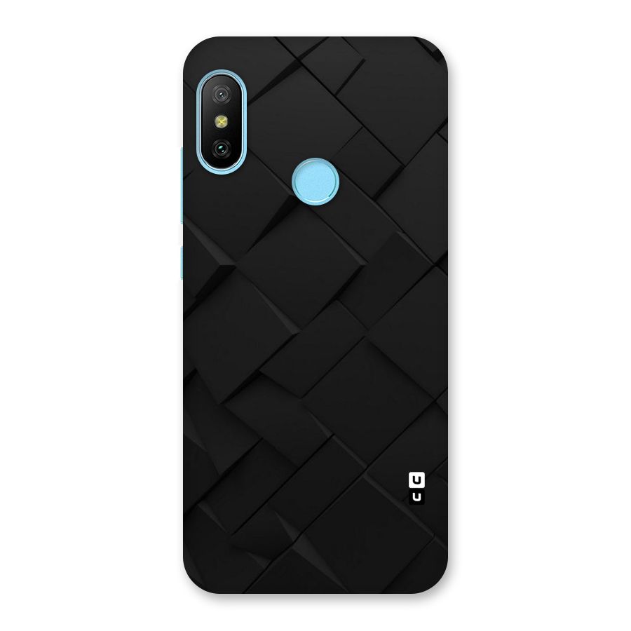 Black Elegant Design Back Case for Redmi 6 Pro