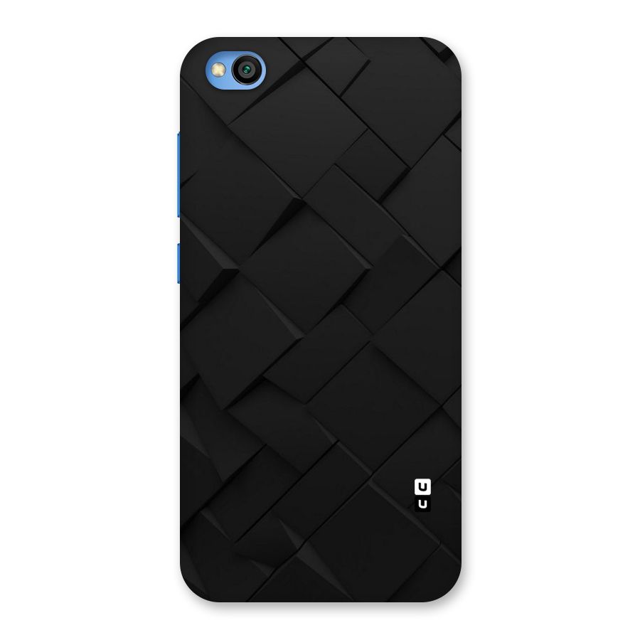 Black Elegant Design Back Case for Redmi Go