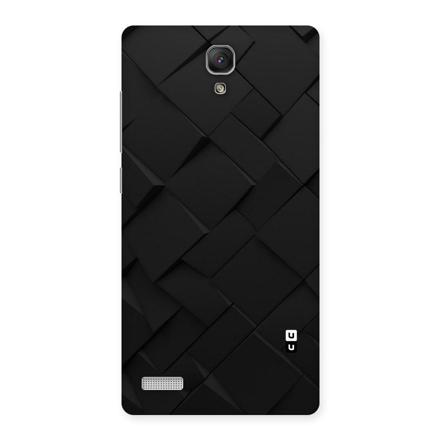 Black Elegant Design Back Case for Redmi Note