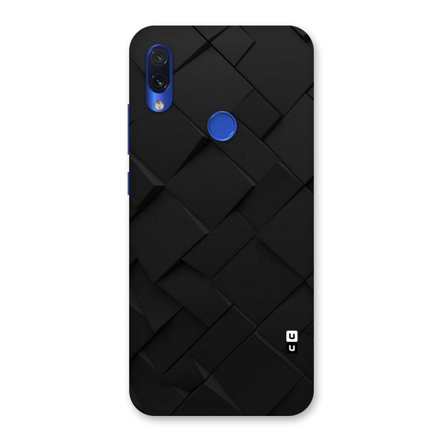 Black Elegant Design Back Case for Redmi Note 7
