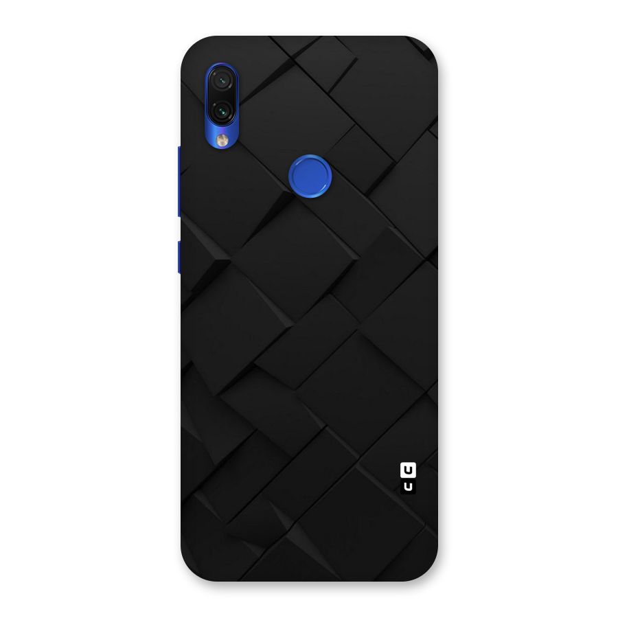 Black Elegant Design Back Case for Redmi Note 7S