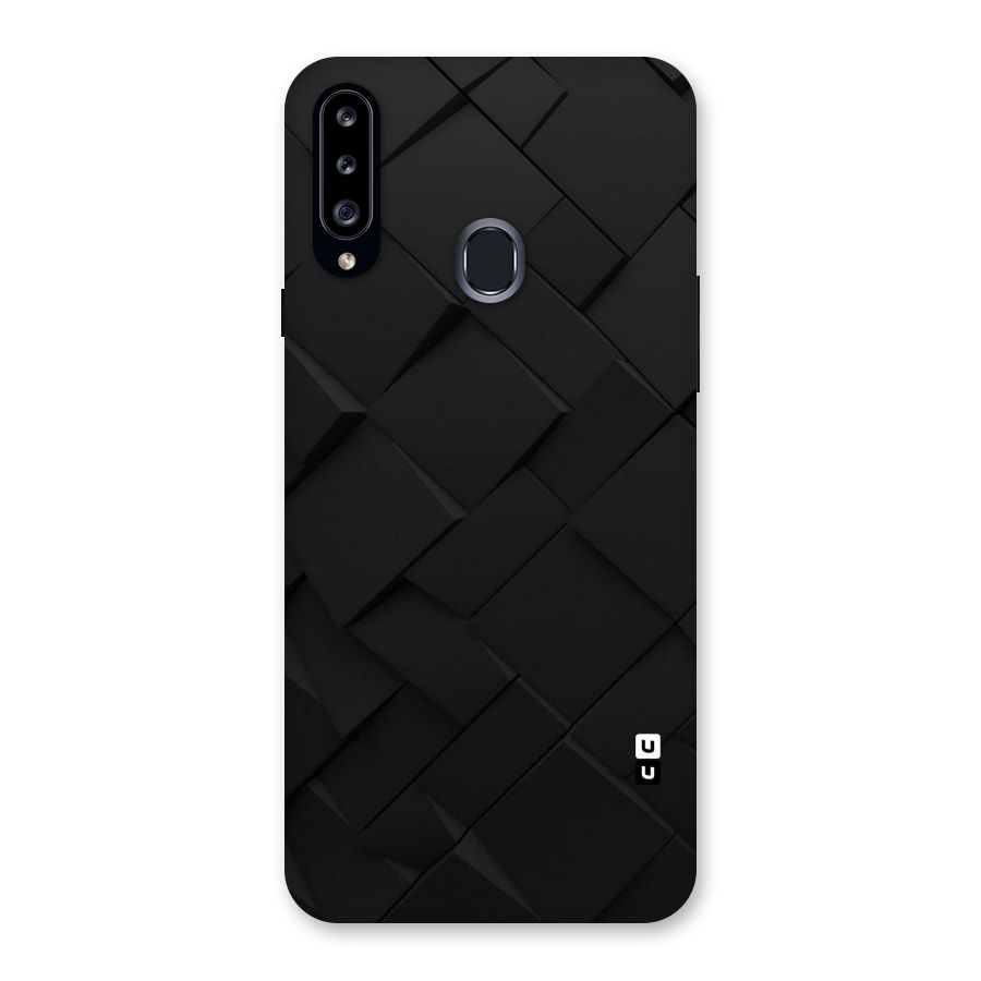 Black Elegant Design Back Case for Samsung Galaxy A20s