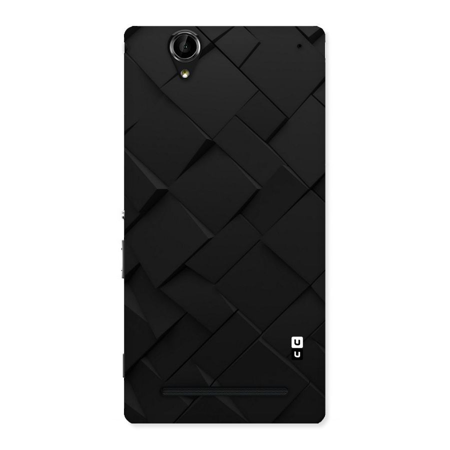 Black Elegant Design Back Case for Sony Xperia T2