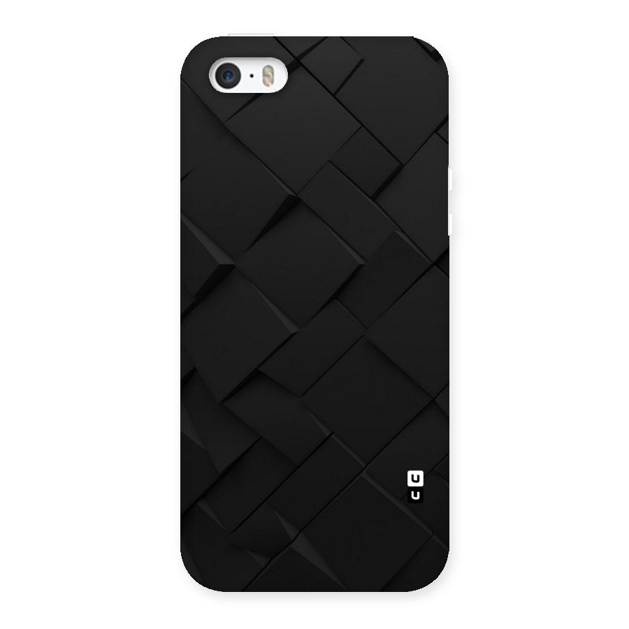 Black Elegant Design Back Case for iPhone SE