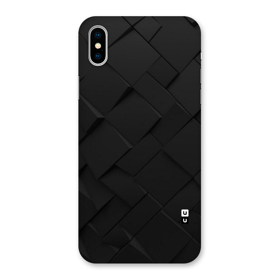 Black Elegant Design Back Case for iPhone X