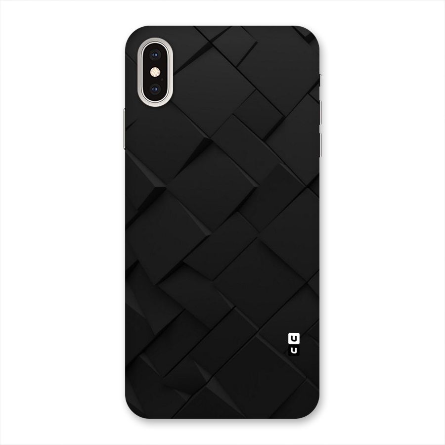 Black Elegant Design Back Case for iPhone XS Max
