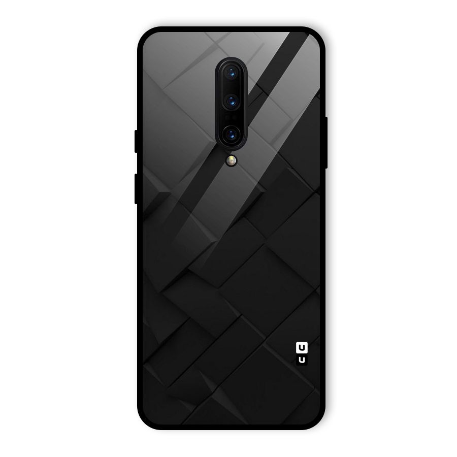 Black Elegant Design Glass Back Case for OnePlus 7 Pro