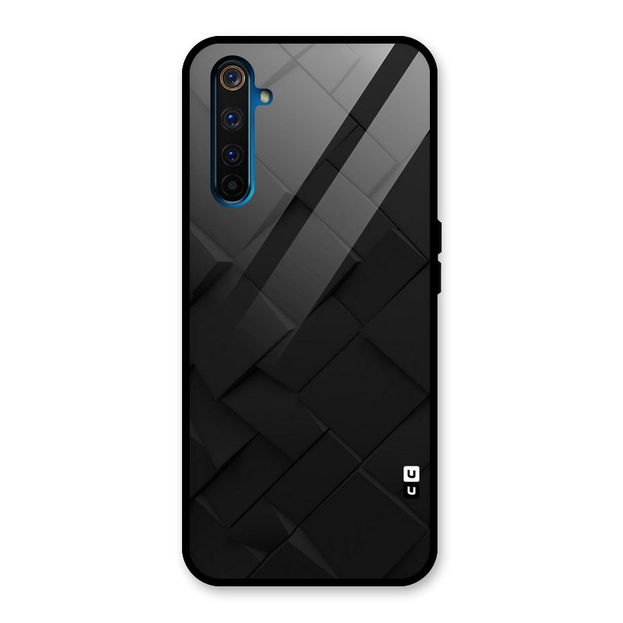 Black Elegant Design Glass Back Case for Realme 6 Pro