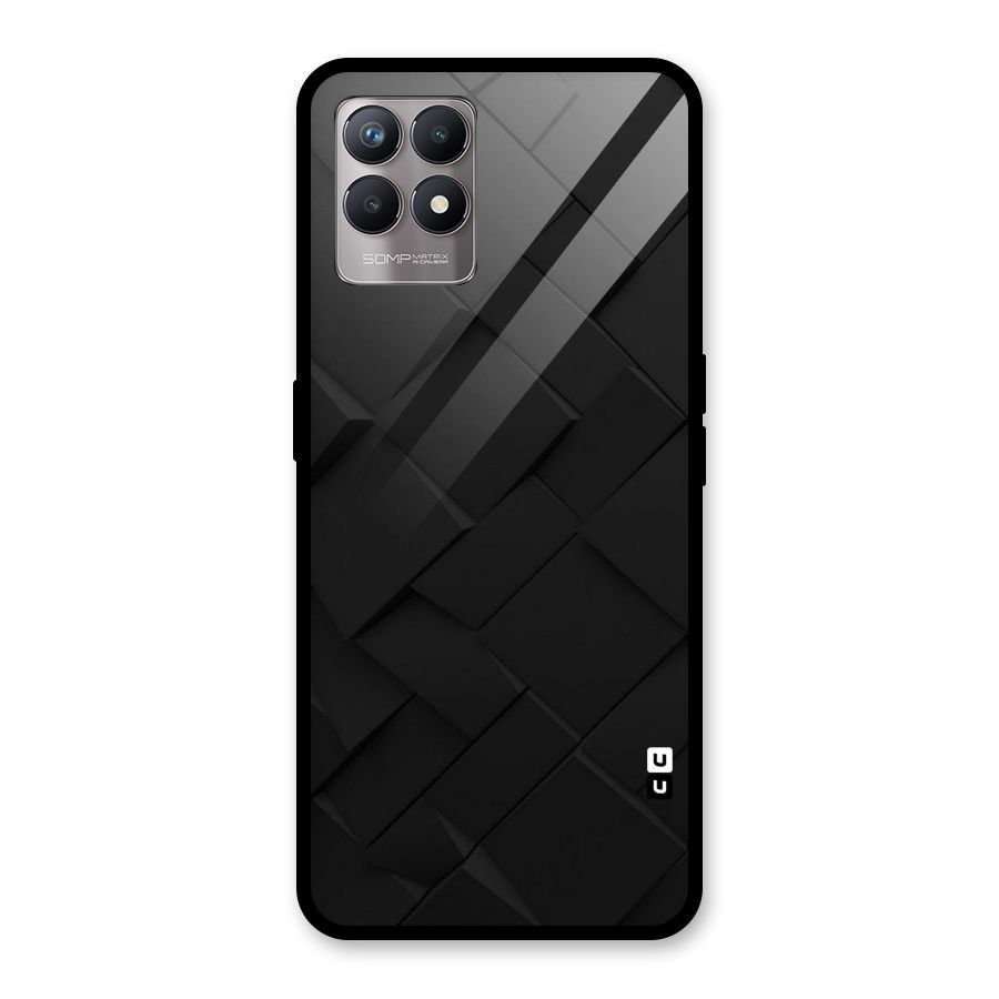 Black Elegant Design Glass Back Case for Realme Narzo 50