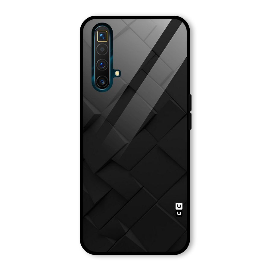 Black Elegant Design Glass Back Case for Realme X3