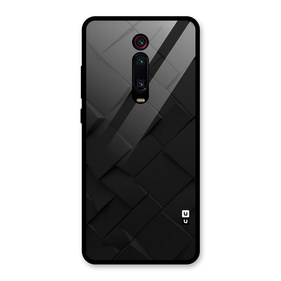 Black Elegant Design Glass Back Case for Redmi K20 Pro