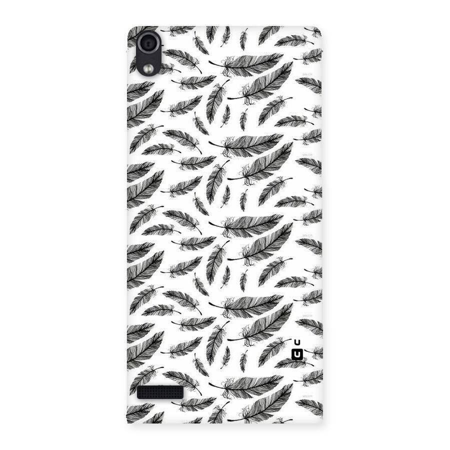 Black Feather Back Case for Ascend P6