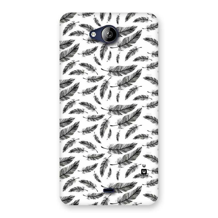 Black Feather Back Case for Canvas Play Q355