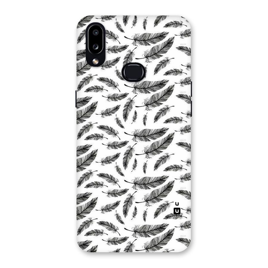 Black Feather Back Case for Galaxy A10s