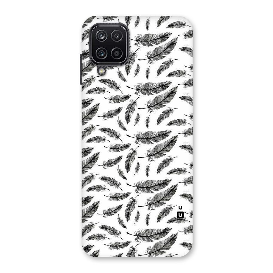 Black Feather Back Case for Galaxy A12