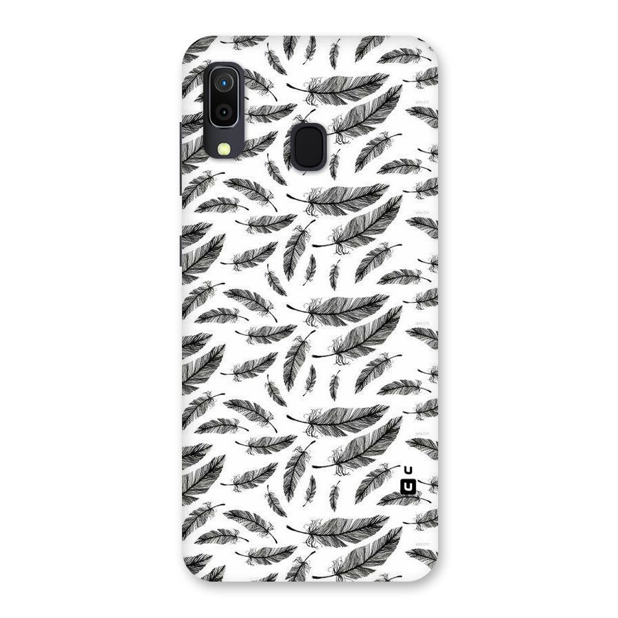 Black Feather Back Case for Galaxy A30