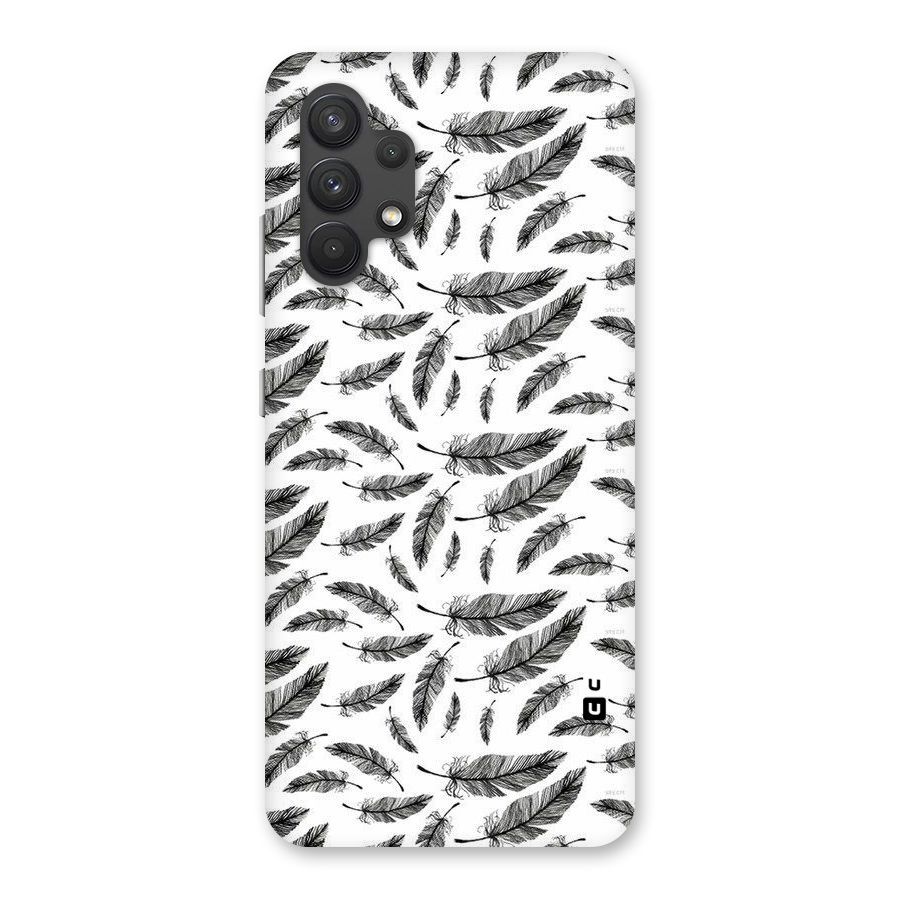 Black Feather Back Case for Galaxy A32