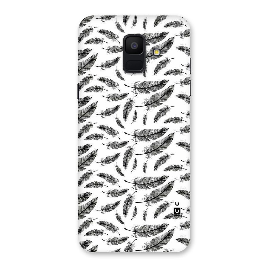 Black Feather Back Case for Galaxy A6 (2018)