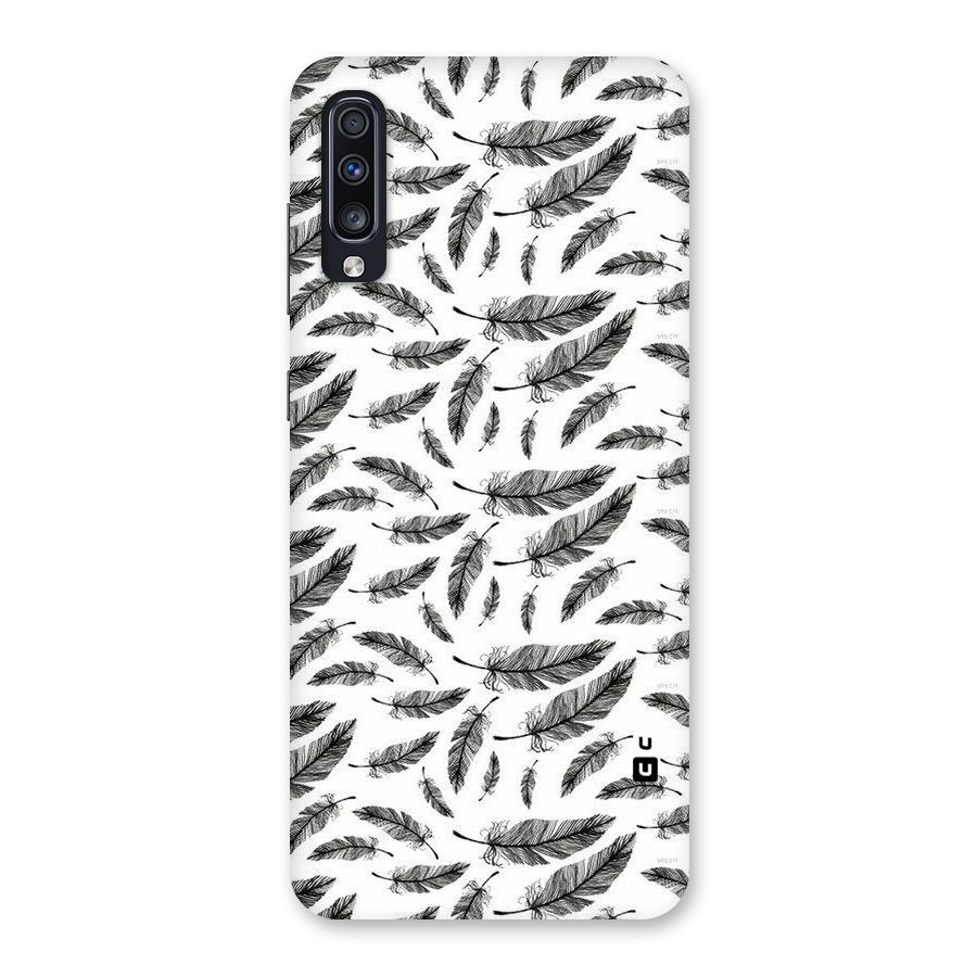 Black Feather Back Case for Galaxy A70