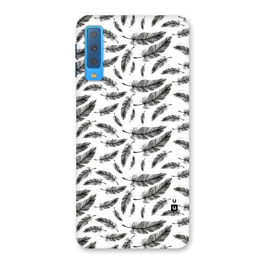 Black Feather Back Case for Galaxy A7 (2018)