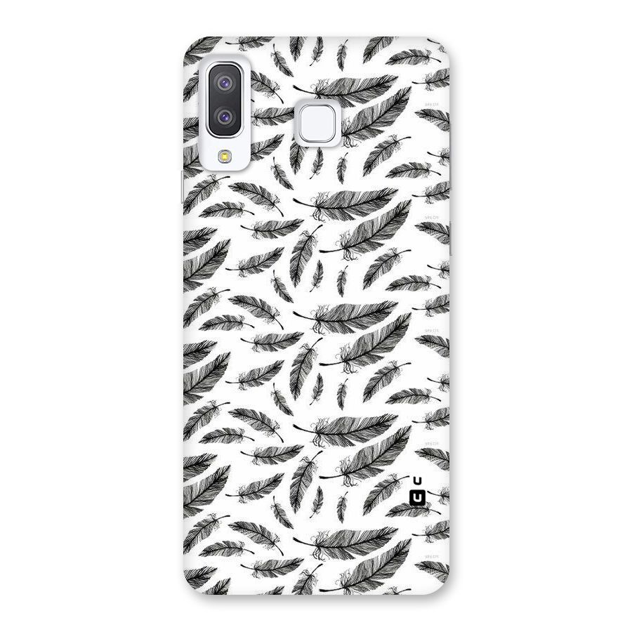 Black Feather Back Case for Galaxy A8 Star