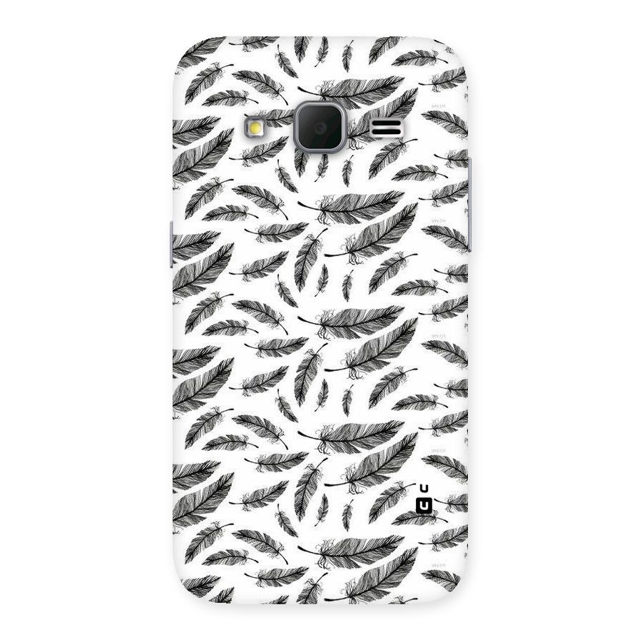 Black Feather Back Case for Galaxy Core Prime