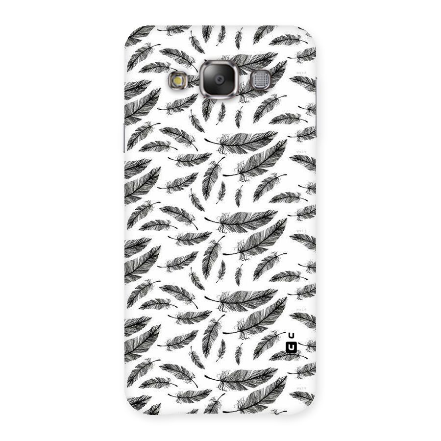 Black Feather Back Case for Galaxy E7