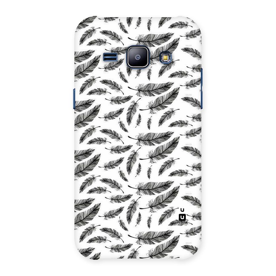 Black Feather Back Case for Galaxy J1