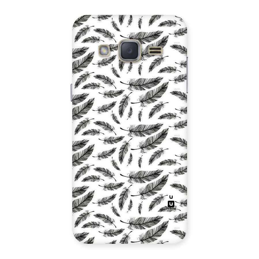 Black Feather Back Case for Galaxy J2