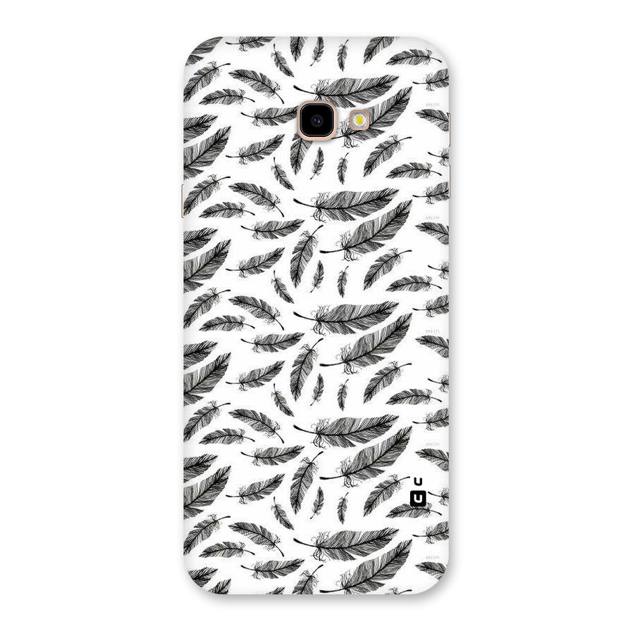 Black Feather Back Case for Galaxy J4 Plus