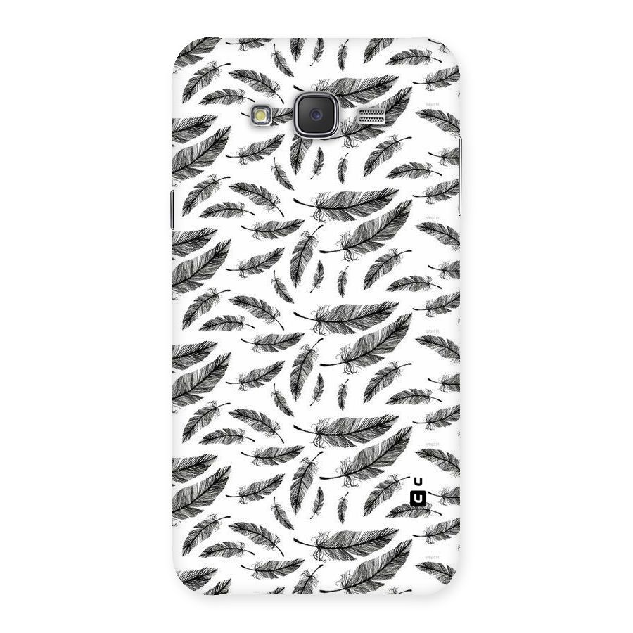 Black Feather Back Case for Galaxy J7