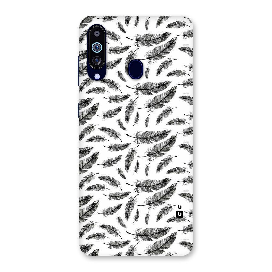 Black Feather Back Case for Galaxy M40