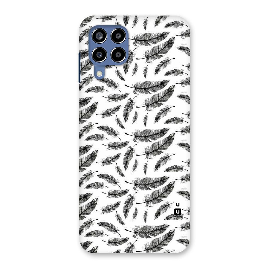 Black Feather Back Case for Galaxy M53 5G
