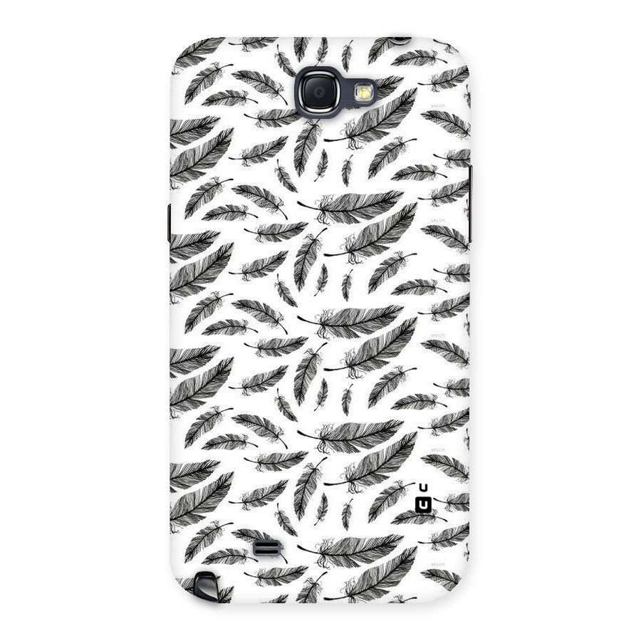 Black Feather Back Case for Galaxy Note 2