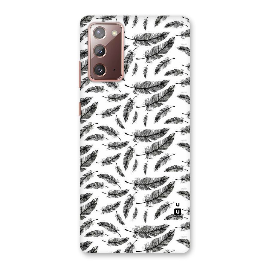 Black Feather Back Case for Galaxy Note 20