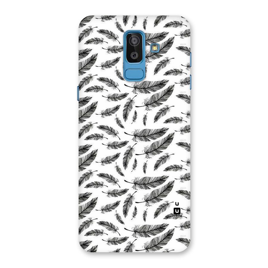 Black Feather Back Case for Galaxy On8 (2018)