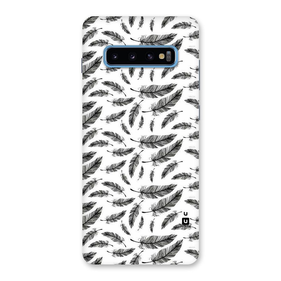 Black Feather Back Case for Galaxy S10 Plus