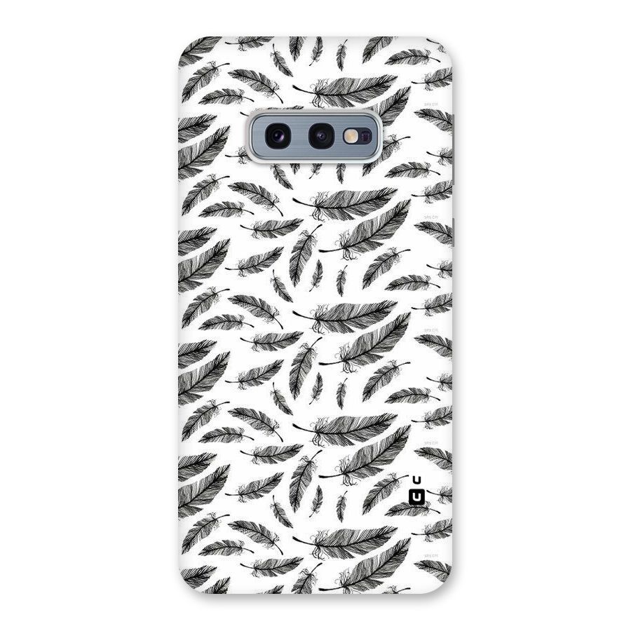Black Feather Back Case for Galaxy S10e